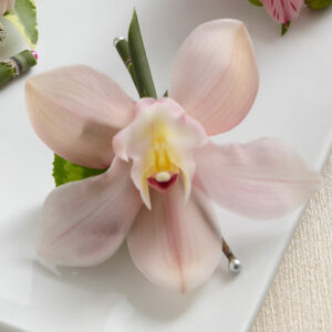 Pink Cymbidium Orchid Boutonniere