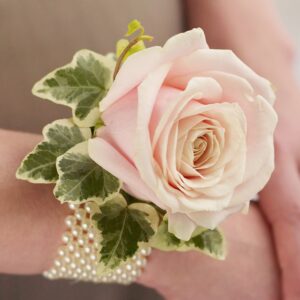 Soft Pink Rose Wrist Corsage