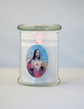 Glass LED Flickering Light-Scared Heart