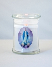 Glass LED Flickering Light-Our Lady