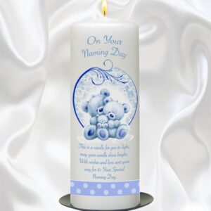 Blue Teddy & Bubbles Candle - 9