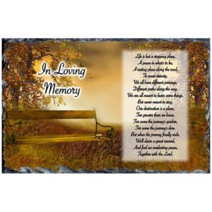 Resting Bench Remembrance Slate