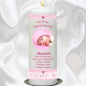 Girl Photo Teddy & Quilt Candle - 9