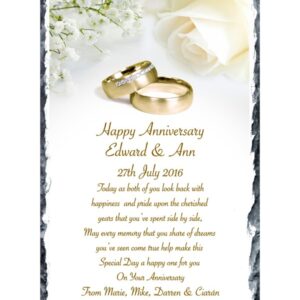 White Roses & Rings - Anniversary