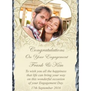 Love Heart & Photo Slate - Engagement