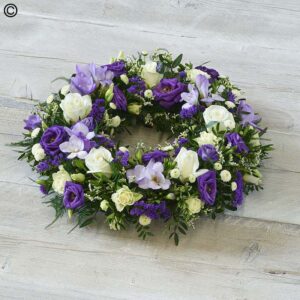 Scented Wreath - Blue and White