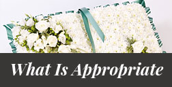 funeral flowers - what is appropriate